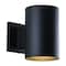 Vaxcel Chiasso Aluminum 1 Light Black Dark Sky Cylinder Outdoor Wall Lantern CO-OWD050TB - alternate 1